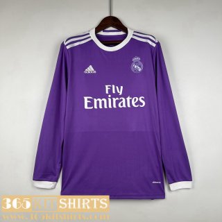 Retro Football Shirts Real Madrid Away Mens Long Sleeve 16 17 FG386