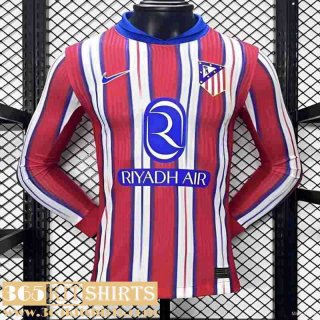 Football Shirts Atletico Madrid Home Mens Long Sleeve 24 25