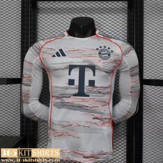 Football Shirts Bayern Munich Away Mens Long Sleeve 2025 2026 Football Shirts Bayern Munich Away Mens Long Sleeve 2025 2026