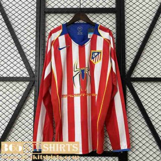 Retro Football Shirts Atletico Madrid Home Mens Long Sleeve 04 05 FG632