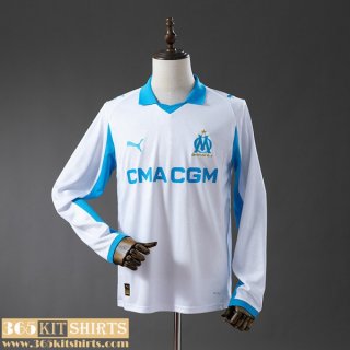 Football Shirts Marseille Home Mens Long Sleeve 2025 2026 Football Shirts Marseille Home Mens Long Sleeve 2025 2026