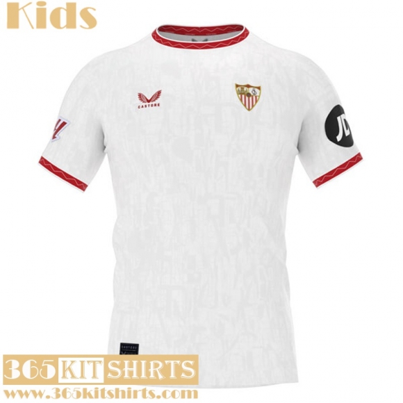 Football Shirts Sevilla Home Kids 24 25