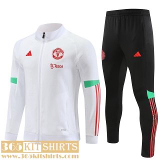 Jacket Manchester United White Mens 2023 2024 B32