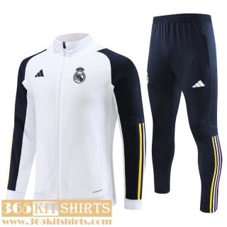 Jacket Real Madrid White Mens 2023 2024 B34