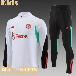 KIT : Training Manchester United White Kids 2023 2024 C05