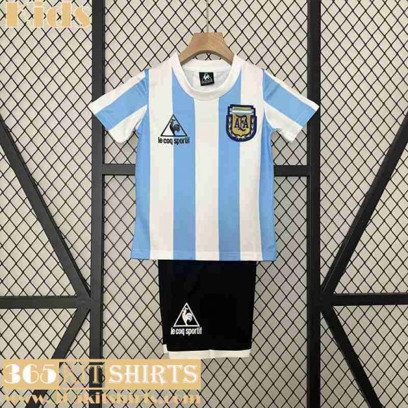 Retro Football Shirts Argentina Home Kids 1986 FG462