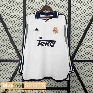 Retro Football Shirts Real Madrid Home Mens Long Sleeve 00 01 FG492