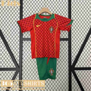 Retro Football Shirts Portugal Home Kids 2004 FG560