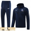 Hooded Jacket PSG blue Mens 2022 2023 JK553