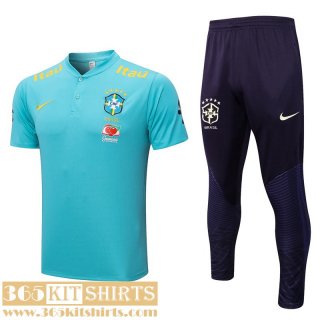 Polo Shirt Brazil sky blue Mens 2022 2023 PL613
