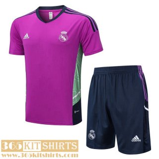 Training T Shirt Real Madrid Purple Mens 2022 2023 TG543