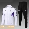 Jacket Real Madrid White Kids 2022 2023 TK455