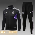 Jacket Real Madrid Black Kids 2022 2023 TK456