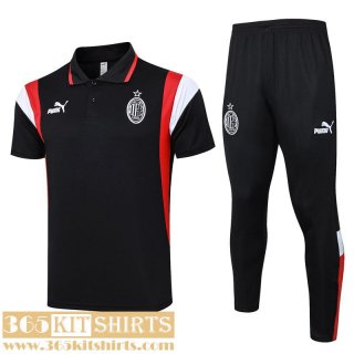 Polo Shirt AC Milan black Mens 2023 2024 E09