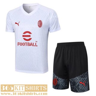 Training T Shirt AC Milan White Mens 2023 2024 A136