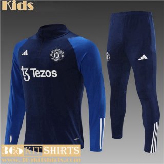 KIT : Training Manchester United Navy blue Kids 2023 2024 C46