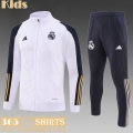 KIT : Jacket Real Madrid White Kids 2023 2024 C54