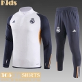 KIT : Training Real Madrid White Kids 2023 2024 C62