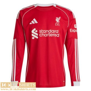 Maillot De Foot Liverpool Domicile Homme Manche Longue 25 26