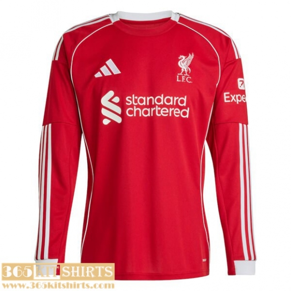 Maillot De Foot Liverpool Domicile Homme Manche Longue 25 26