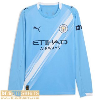 Maillot De Foot Manchester City Domicile Homme Manche Longue 25 26