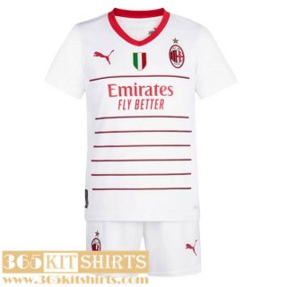 Football Shirts AC Milan Away Kids 2022 2023