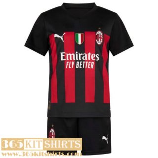 Football Shirts AC Milan Home Kids 2022 2023