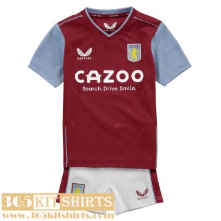 Football Shirts Aston Villa Home Kids 2022 2023