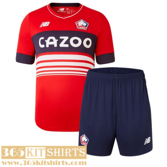 Football Shirts Lille OSC Home Kids 2022 2023