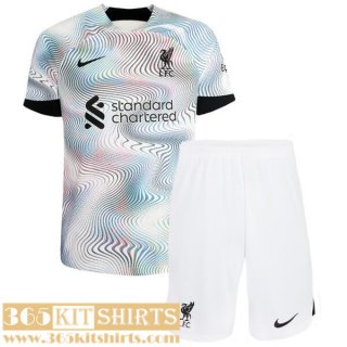 Football Shirts Liverpool Away Kids 2022 2023