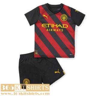 Football Shirts Manchester City Away Kids 2022 2023