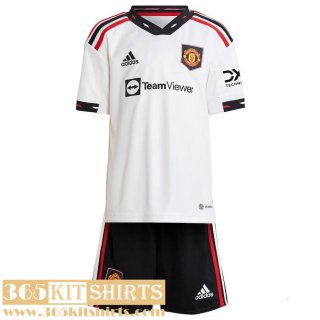 Football Shirts Manchester United Away Kids 2022 2023
