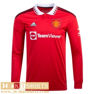 Football Shirts Manchester United Home Mens Long Sleeve 2022 2023