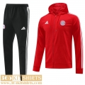 Hooded Jacket Bayern Munich red Mens 2022 2023 JK649
