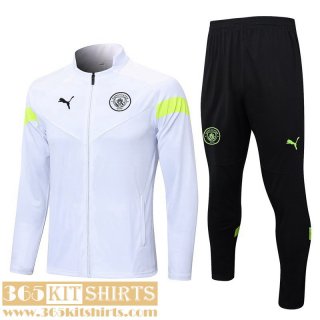 Jacket Manchester City White Mens 2022 2023 JK664