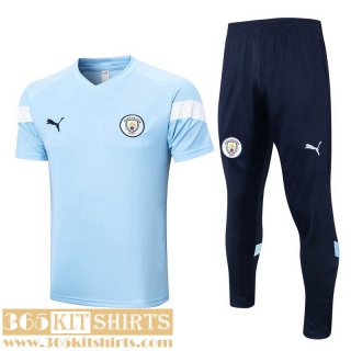 Training T Shirt Manchester City light blue Mens 2022 2023 TG637