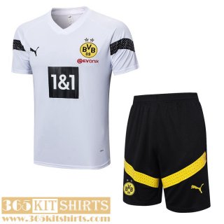 Training T Shirt Dortmund White Mens 2022 2023 TG651