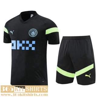 Training T Shirt Manchester City black Mens 2022 2023 TG679