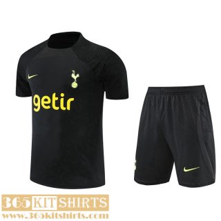 Training T Shirt Tottenham Hotspur black Mens 2022 2023 TG683