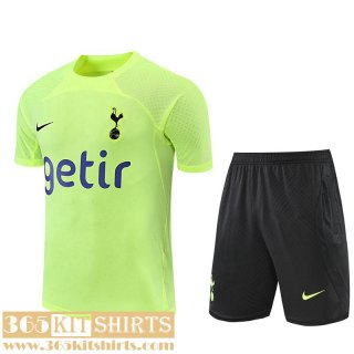 Training T Shirt Tottenham Hotspur fluorescent yellow Mens 2022 2023 TG694