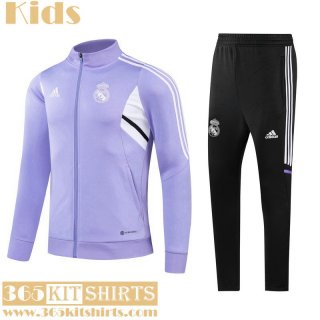 KIT: Jacket Real Madrid lavender Kids 2022 2023 TK542
