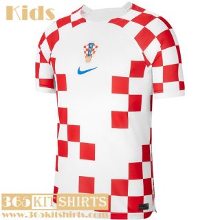 Football Shirts Croatia Home Kid World Cup 2022
