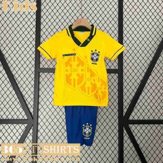 Retro Football Shirts Brazil Home Kids 93 94