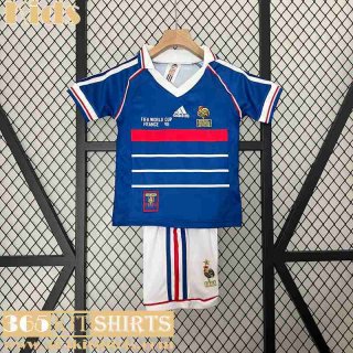 Retro Football Shirts France Home Kids 1998