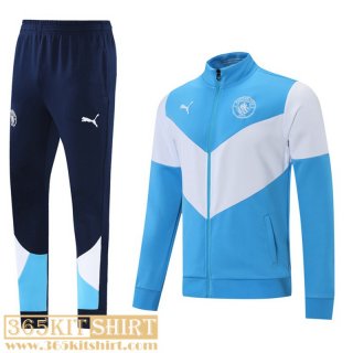 Jacket Manchester City Blue ciel-White Mens 2021 2022 JK170