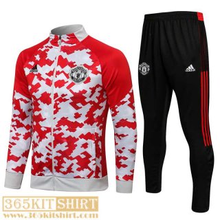 Jacket Manchester United White Red Mens 2021 2022 JK214
