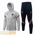 Jacket PSG Grey Mens 2021 2022 JK253
