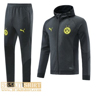Jacket Dortmund BVB Grey foncé Mens 2021 2022 JK263