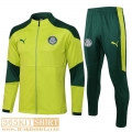 Jacket Palmeiras Mens Green fluorescent 2021 2022 JK88