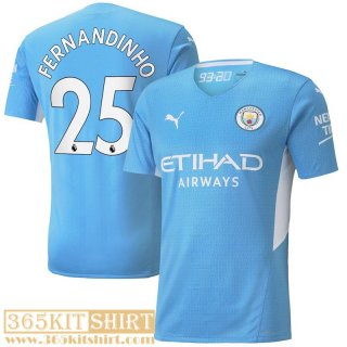 Football Shirt Manchester City Home Mens 2021 2022 # Fernandinho 25